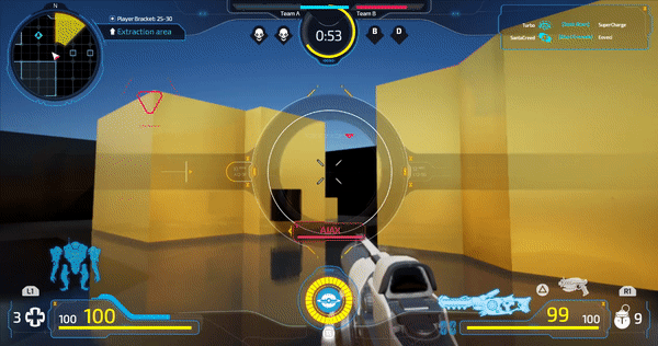 A shooter game with UI made with React